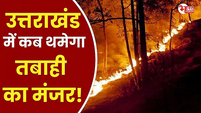 उत्तराखंड के जंगलों में लगी भीषण आग, 8 वनकर्मियों की मौत, कई झुलसे