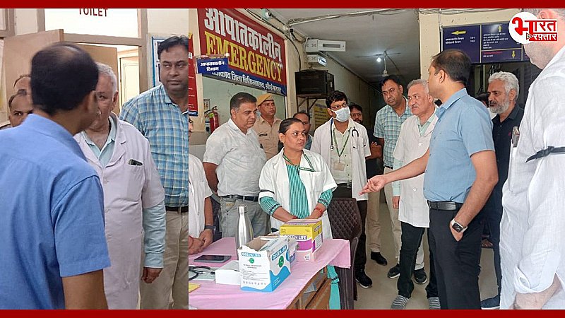 Sriganganagar News: जिला कलक्टर ने किया राजकीय जिला चिकित्सालय का निरीक्षण, इमरजेंसी और ओपीडी की व्यवस्थाएं देखीं